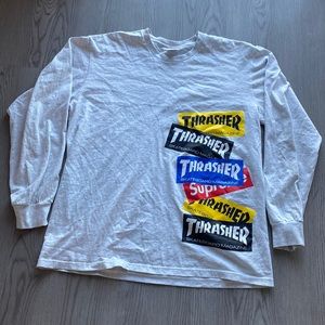 Supreme Thrasher Multi Logo L/S Tee